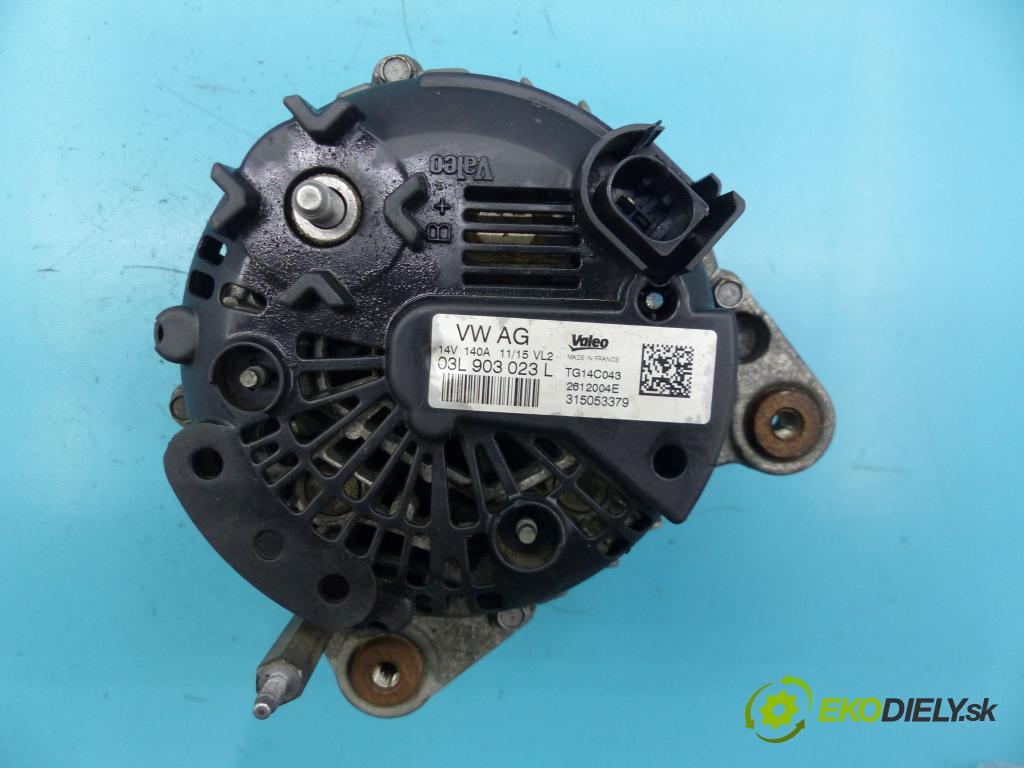 Vw Golf VII 2012-2020 2.0 tdi 150 hp manual 110 kW 1968 cm3 5- Alternator 03L903023L (Alternátory)