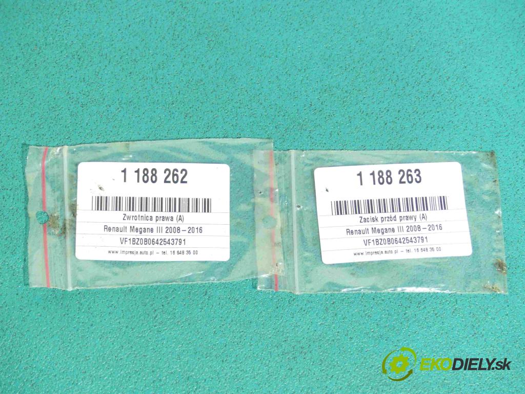 Renault Megane III 2008-2016 1.5 DCI 106 HP manual 78 kW 1461 cm3 5- náboj pravé  (Náboje)