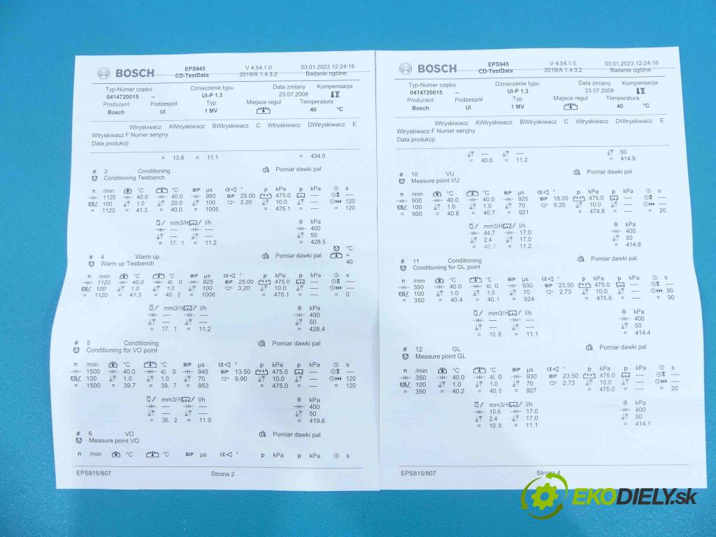 Ford Galaxy Mk1 1995-2006 1.9 tdi 116 HP manual 85 kW 1896 cm3 5- vstrekovacie čerpadlo 0414720015 (Vstrekovače)