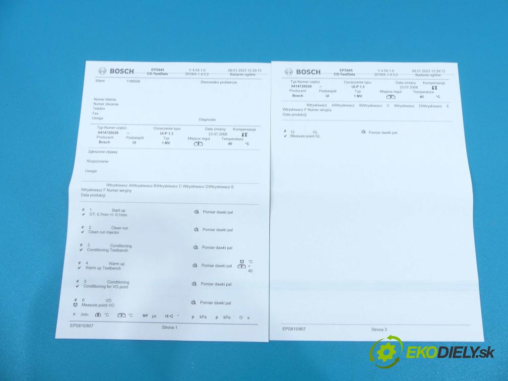 Vw Sharan I 1995-2010 1.9 tdi 116 HP manual 85 kW 1896 cm3 5- vstrekovacie čerpadlo 0414720029 (Vstrekovače)