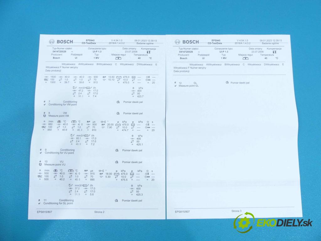 Vw Sharan I 1995-2010 1.9 tdi 116 HP manual 85 kW 1896 cm3 5- vstrekovacie čerpadlo 0414720029 (Vstrekovače)