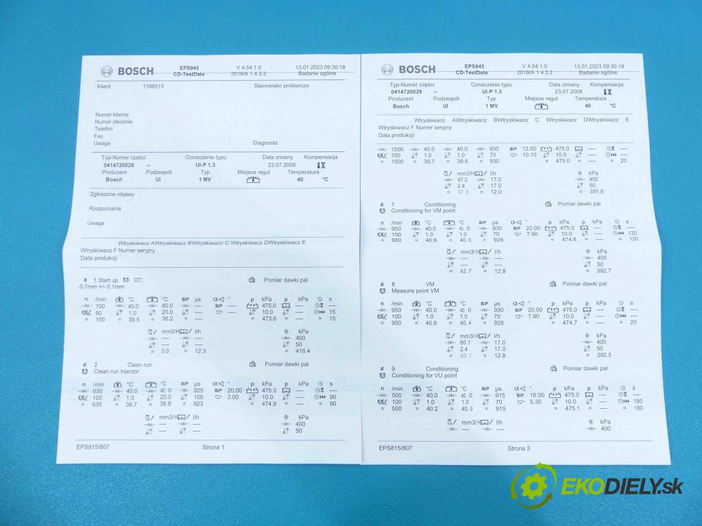 Vw Sharan I 1995-2010 1.9 tdi 116 HP manual 85 kW 1896 cm3 5- vstrekovacie čerpadlo 0414720029 (Vstrekovače)