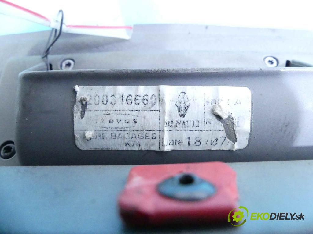 Renault Laguna II 2001-2007 2.0 16v 140 HP manual 103 kW 1998 cm3 5- roleta 8200316660 (Rolety kufra)