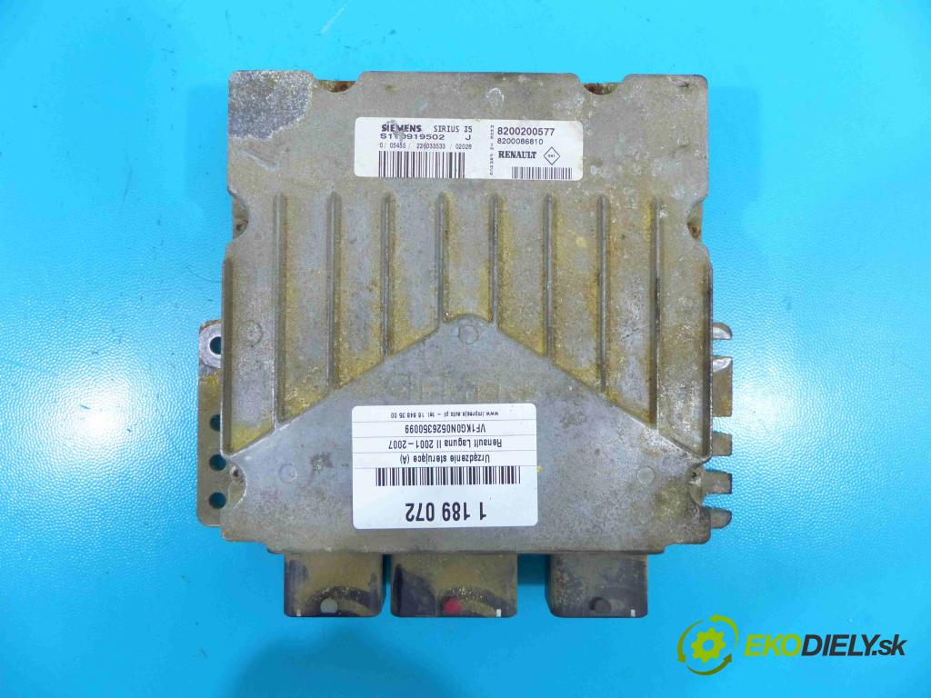 Renault Laguna II 2001-2007 2.0 16v 140 HP manual 103 kW 1998 cm3 5- Jednotka riadiaca 8200200577