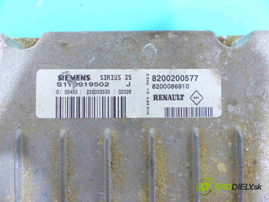 Renault Laguna II 2001-2007 2.0 16v 140 HP manual 103 kW 1998 cm3 5- Jednotka riadiaca 8200200577