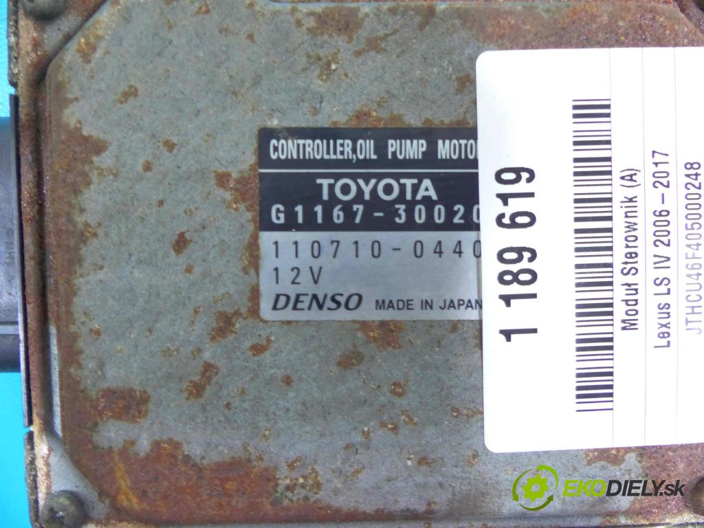 Lexus LS IV 2006-2017 5.0 V8 394KM: automatic 290 kW 4969 cm3 4- modul riadiaca jednotka G1167-30020 (Ostatné)