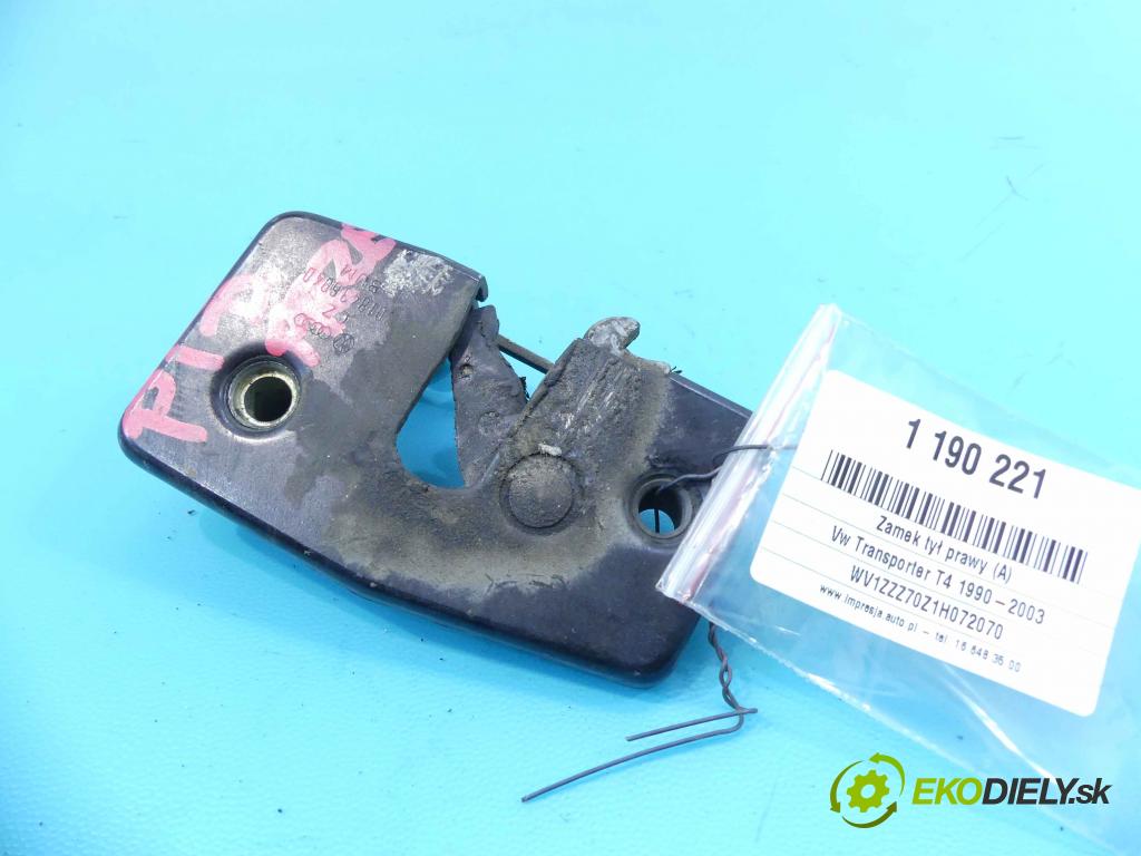 Vw Transporter T4 1990-2003 1.9 TD 68 HP manual 50 kW 1896 cm3 5- zámok zadné pravý 701843604D
