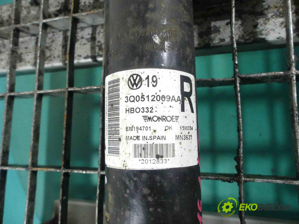 Vw Passat B8 2014 - 2.0 tdi 239KM automatic 176 kW 1968 cm3 5- tlumič zadní pravý 3Q0512009AA