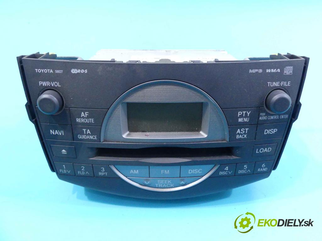 Toyota Rav4 III 2005-2012 2.2 D-CAT 177 HP manual 130 kW 2231 cm3 5- Radio továreň: 86120-42220