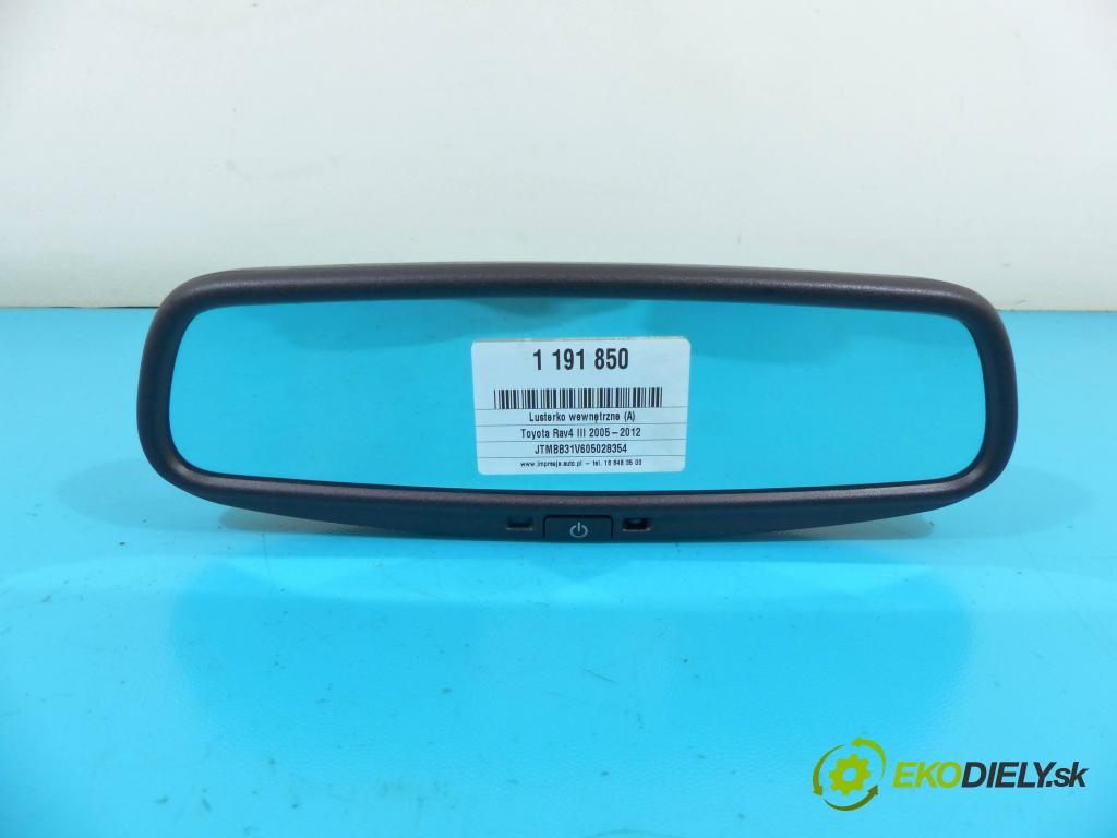 Toyota Rav4 III 2005-2012 2.2 D-CAT 177 hp manual 130 kW 2231 cm3 5- zpětné zrcátko vnitřní  (Světla vnitřní)