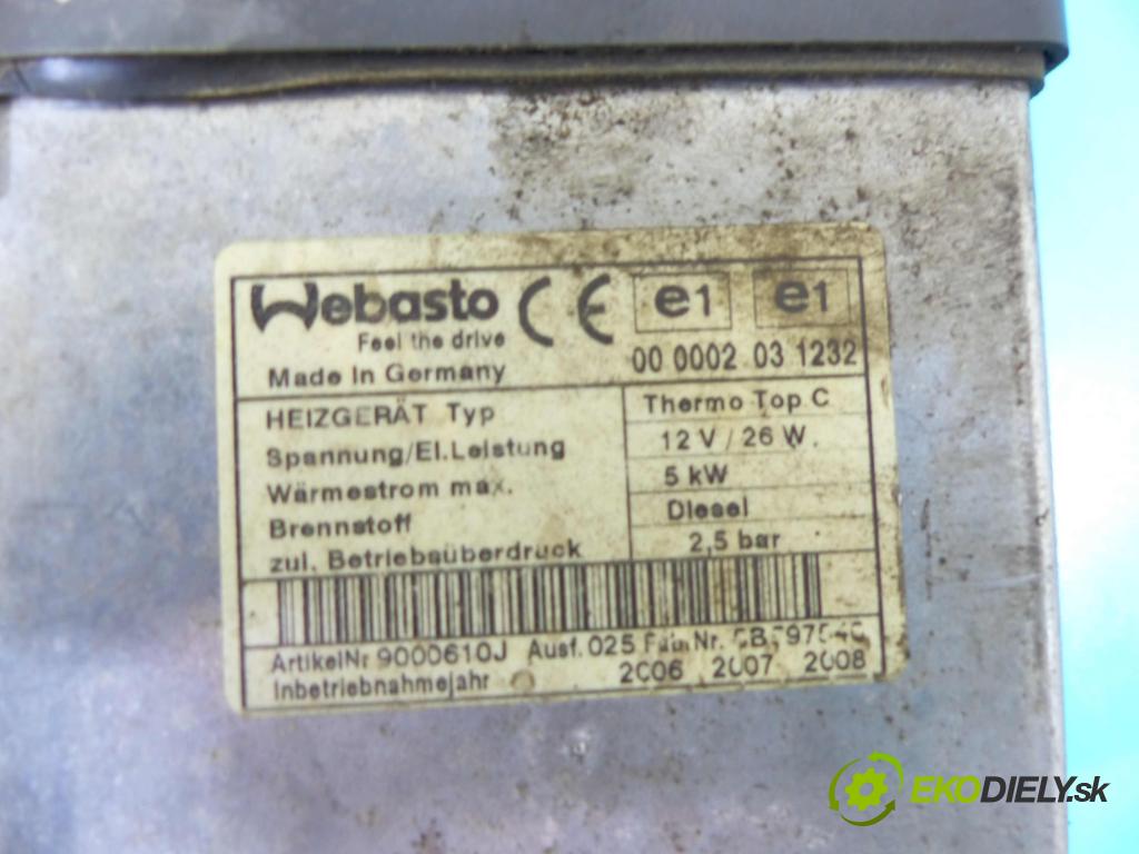 Mazda 6 I GG 2002-2007 2.0 citd 143 hp manual 105 kW 1998 cm3 5- Webasto 000002031232 (Webasto ohřívače)