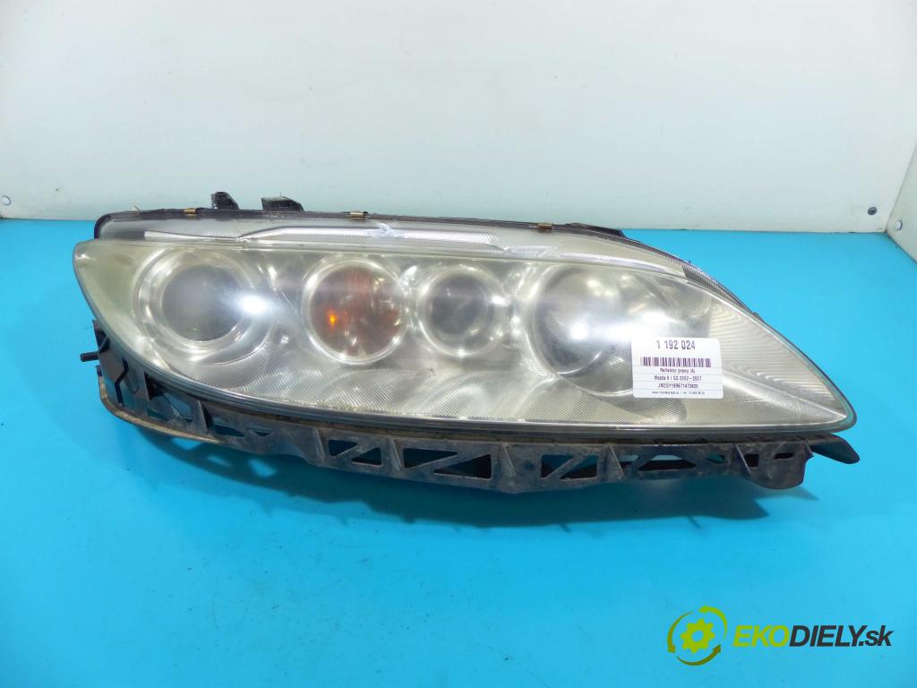 Mazda 6 I GG 2002-2007 2.0 citd 143 HP manual 105 kW 1998 cm3 5- Reflektor: pravý F014002473R (Pravé)