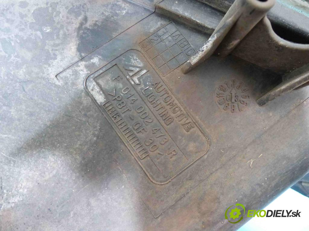 Mazda 6 I GG 2002-2007 2.0 citd 143 HP manual 105 kW 1998 cm3 5- Reflektor: pravý F014002473R (Pravé)