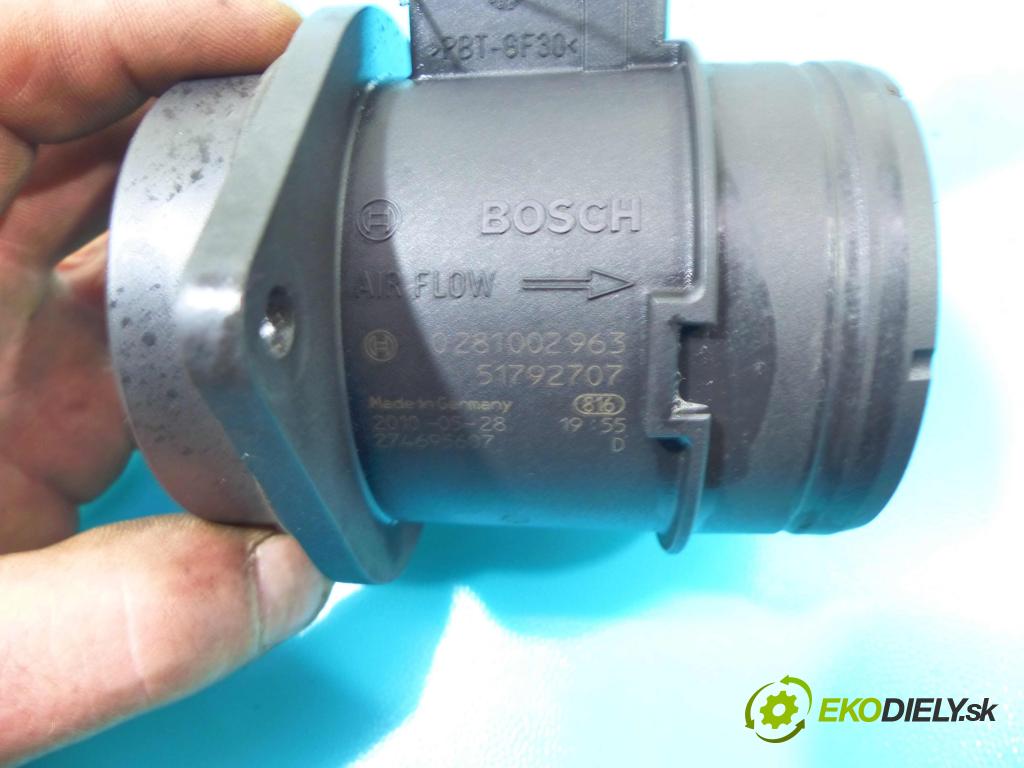 Fiat Fiorino III 2007- 1,3.0 jtd 75 HP manual 55 kW 1248 cm3 5- průtokoměr: 0281002963 (Váhy vzduchu)