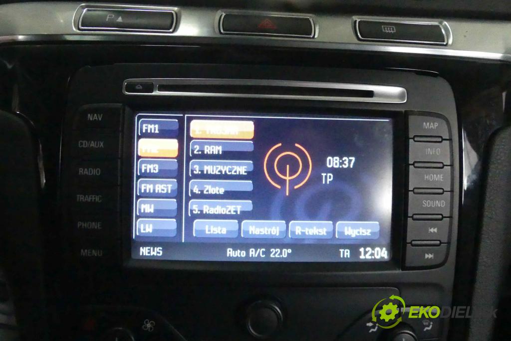 Ford S-max 2.0 tdci 140 HP automatic 103 kW 1997 cm3 5- Radio továreň: BM2T18K931ED