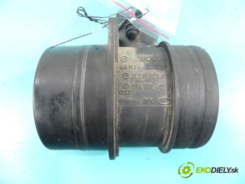 Vw Passat B6 2005-2010 2.0 tdi 140 HP manual 103 kW 1968 cm3 5- průtokoměr: 0281002461 (Váhy vzduchu)