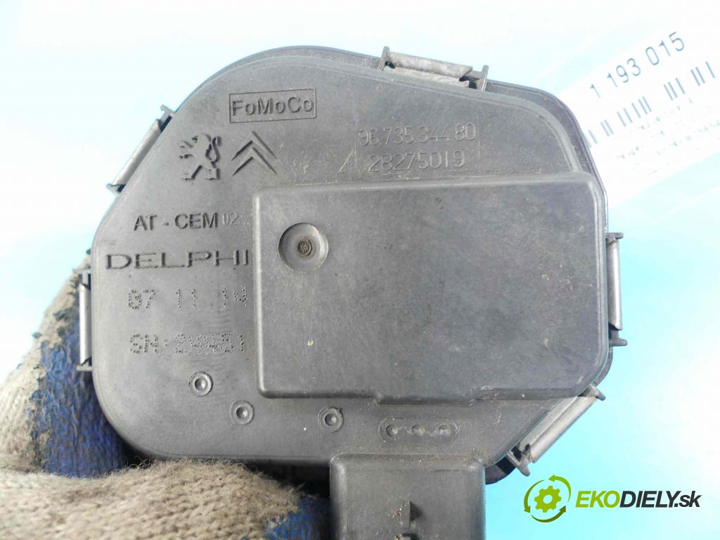 Peugeot 208 I 2012-2019 1.6 hdi 90 HP manual 66 kW 1560 cm3 5- klapka 9673534480 (Škrtiace klapky)