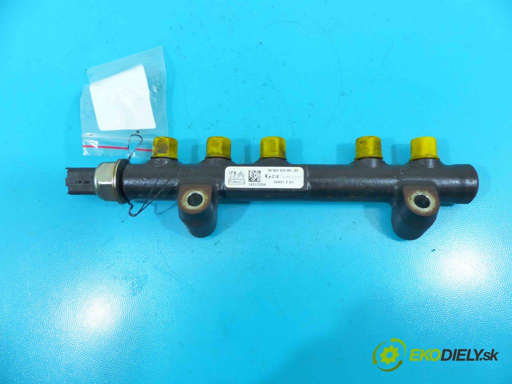 Peugeot 208 I 2012-2019 1.6 hdi 90 HP manual 66 kW 1560 cm3 5- lišta vstrekovacia 9685297580-03 (Vstrekovacie lišty)