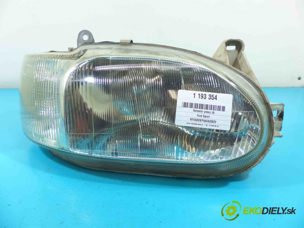 Ford Escort 1.6 16v 90 HP manual 66 kW 1597 cm3 5- Reflektor: pravý  (Pravé)