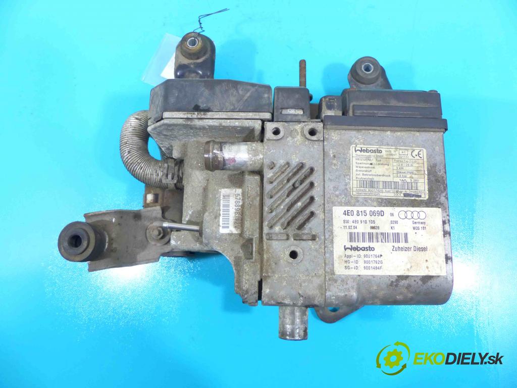 Audi A8 D3 2002-2009 3.0 tdi 232KM automatic 171 kW 2967 cm3 4- Webasto 4E0815069D (Webasto ohřívače)
