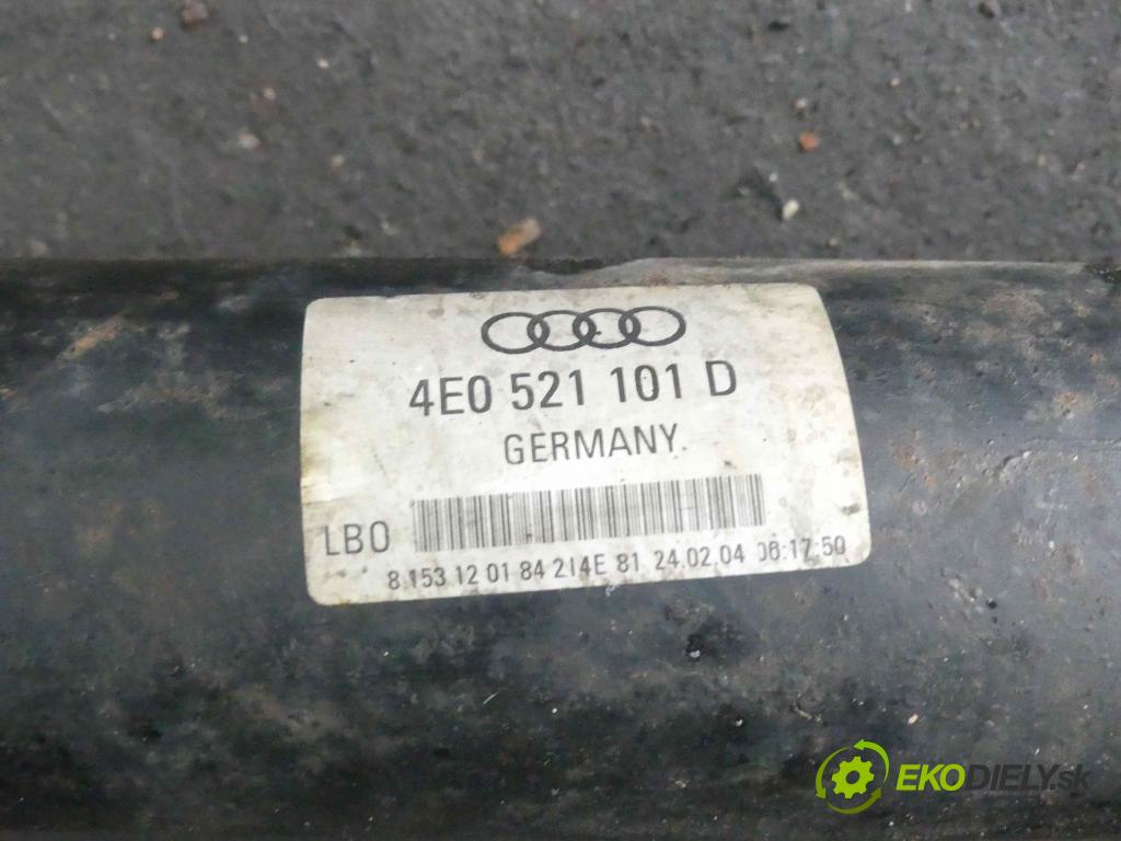 Audi A8 D3 2002-2009 3.0 tdi 232KM automatic 171 kW 2967 cm3 4- Hřídel: 4E0521101D (Kardaňové hriadele)