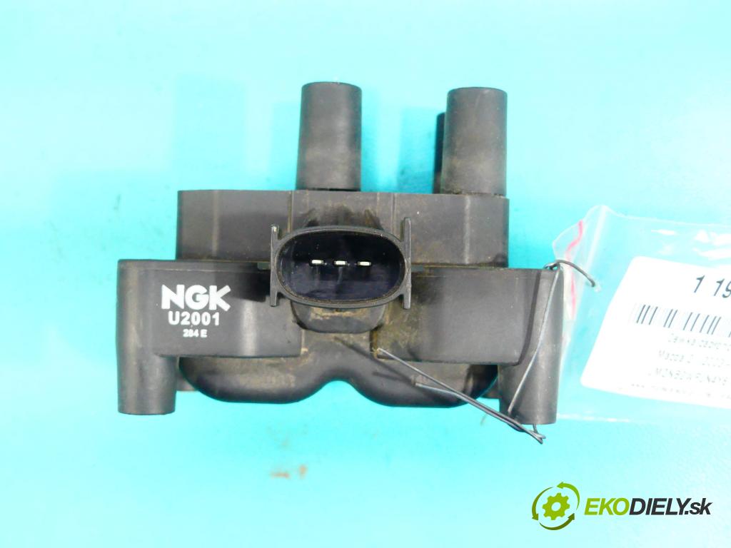Mazda 2 I 2003-2007 1.2 16v 75 HP manual 55 kW 1242 cm3 5- cievka zapaľovacia U2001 (Zapaľovacie cievky, moduly)