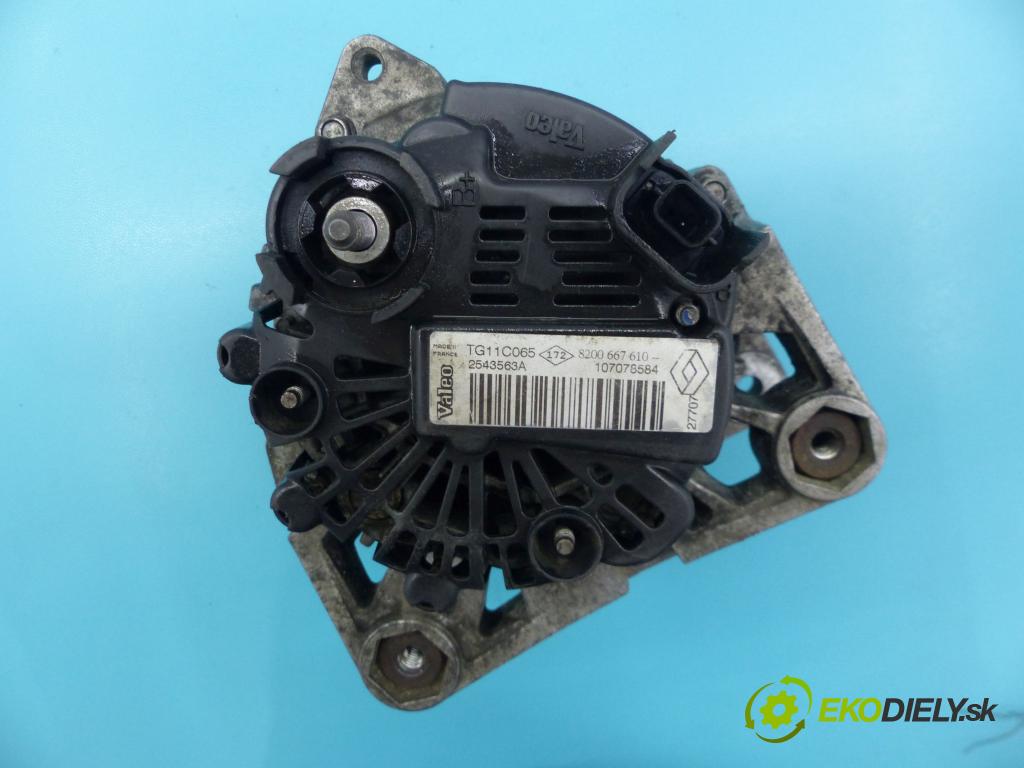Renault Scenic II 2003-2009 2.0 16v 134KM manual 98,5 kW 1998 cm3 5- Alternator 8200667610 (Alternátory)