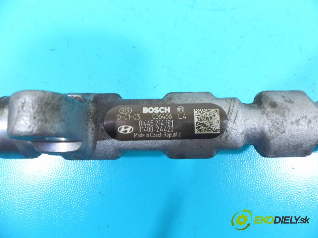 Hyundai I30 I 2007-2012 1.6 crdi 116 HP manual 85 kW 1582 cm3 5- lišta vstrekovacia 0445214181 (Vstrekovacie lišty)