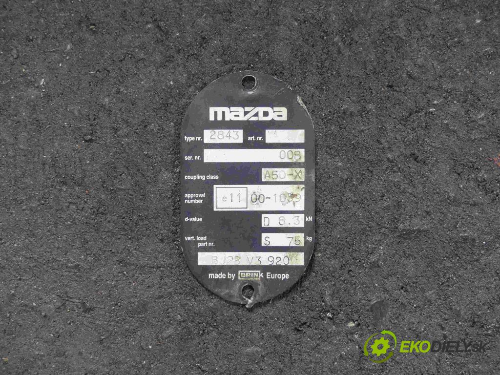 Mazda 3 II BL 2008-2013 1.6 CiTD 116 hp manual 85 kW 1560 cm3 5- oko tažné C830-V8-921A