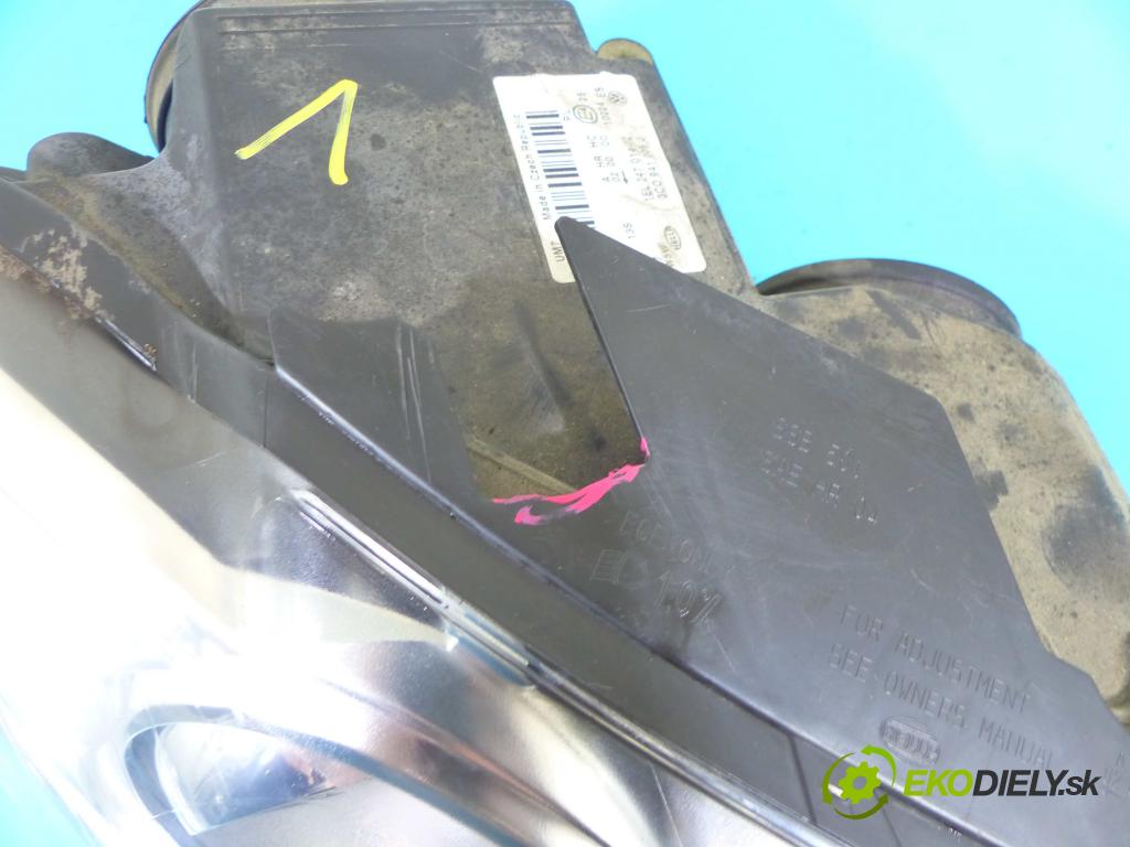 Vw Passat B6 2005-2010 2.0 FSI 150 HP manual 110 kW 1984 cm3 5- Reflektor: pravý 3C0941006J (Pravé)