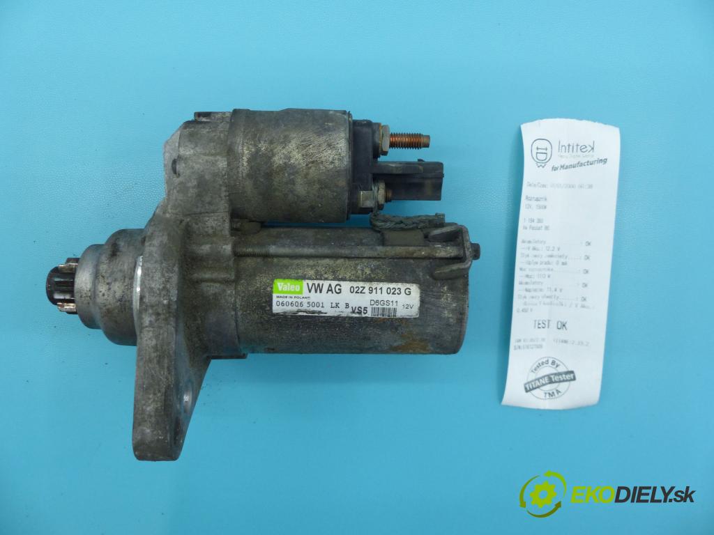 Vw Passat B6 2005-2010 2.0 FSI 150 HP manual 110 kW 1984 cm3 5- štartér D6GS11 (Štartéry)