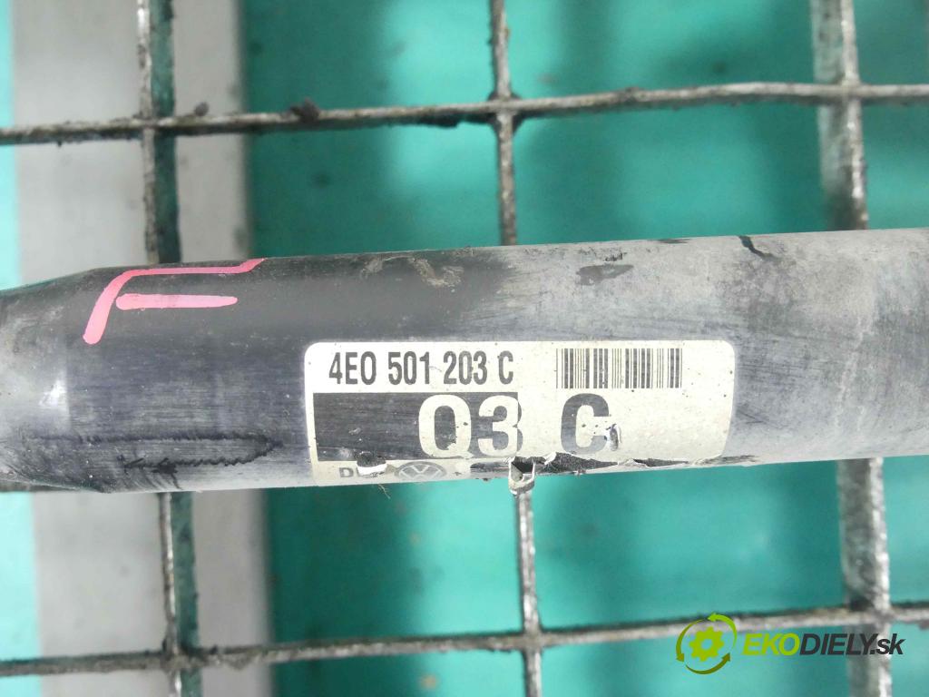 Audi A8 D3 2002-2009 3.0 tdi 232KM automatic 171 kW 2967 cm3 4- poloos ľavé 4E0501203C (Poloosy)