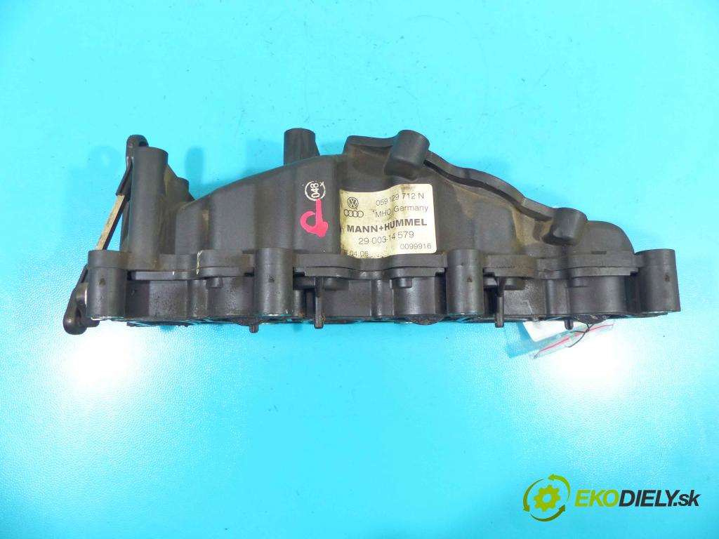 Audi A8 D3 2002-2009 3.0 tdi 232KM automatic 171 kW 2967 cm3 4- zvod nasávací 059129712N (Sacie potrubia)