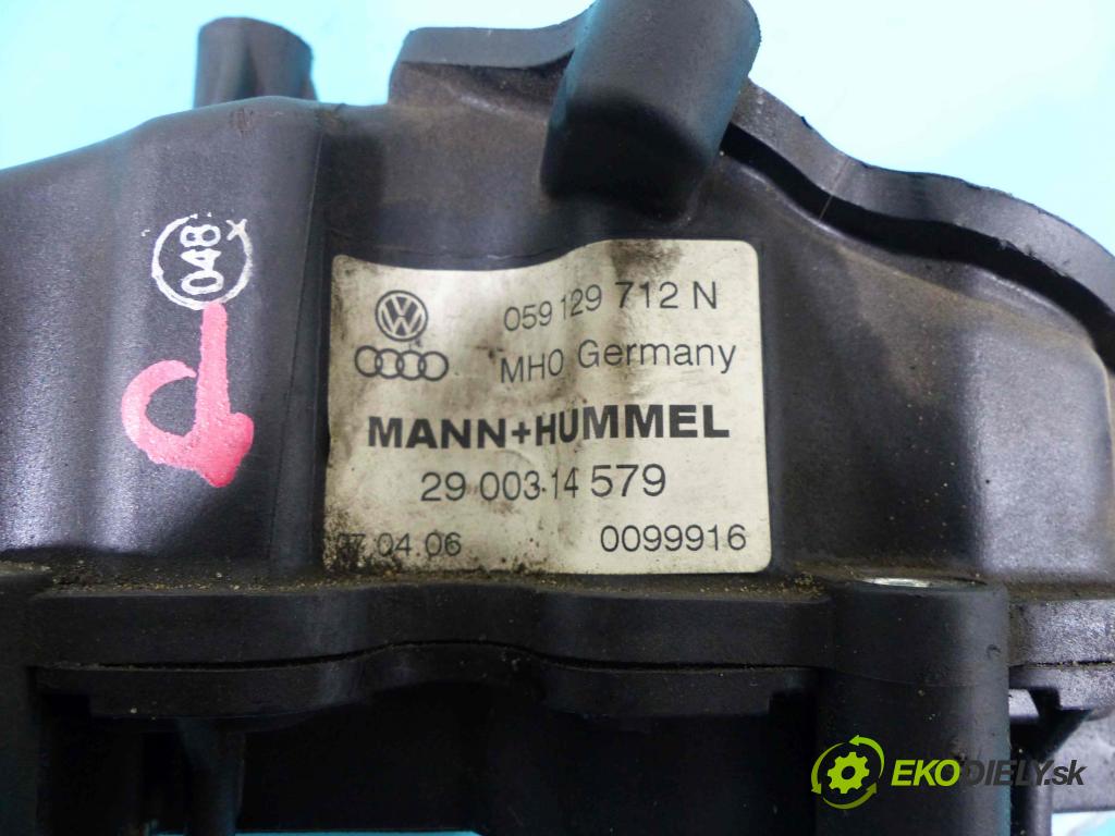 Audi A8 D3 2002-2009 3.0 tdi 232KM automatic 171 kW 2967 cm3 4- zvod nasávací 059129712N (Sacie potrubia)