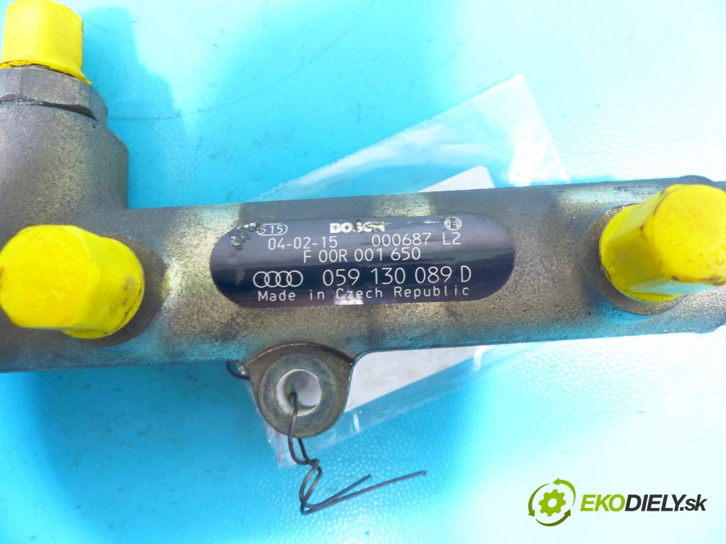 Audi A8 D3 2002-2009 3.0 tdi 232KM automatic 171 kW 2967 cm3 4- lišta vstrekovacia 059130089D (Vstrekovacie lišty)