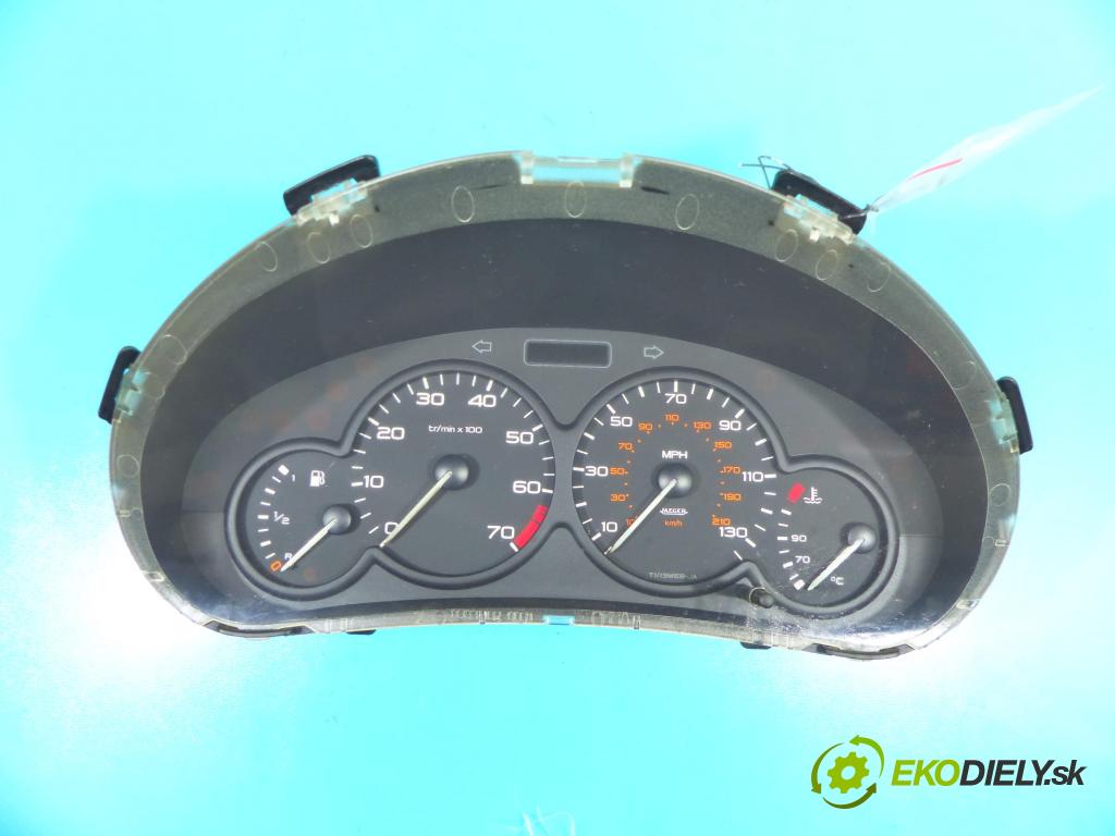 Peugeot 206 1.1 60 HP manual 44,1 kW 1124 cm3 3- prístrojovka/ budíky 9634961980 (Prístrojové dosky, displeje)