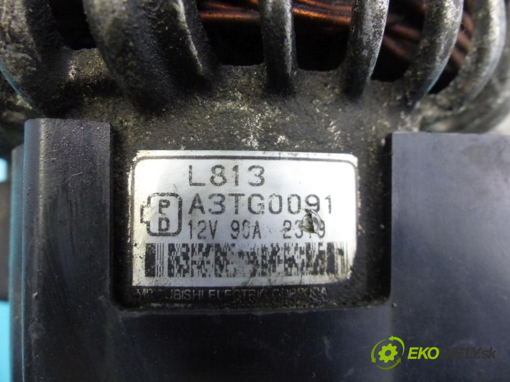 Mazda 6 I GG 2002-2007 2.3 16v 166 hp manual 122 kW 2261 cm3 5- Alternator A3TG0091 (Alternátory)