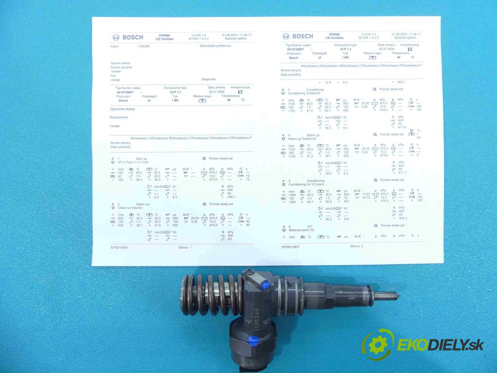 Audi A4 B5 1994-2001 1.9 tdi 116 HP manual 85 kW 1896 cm3 5- vstrekovacie čerpadlo 0414720007 (Vstrekovače)