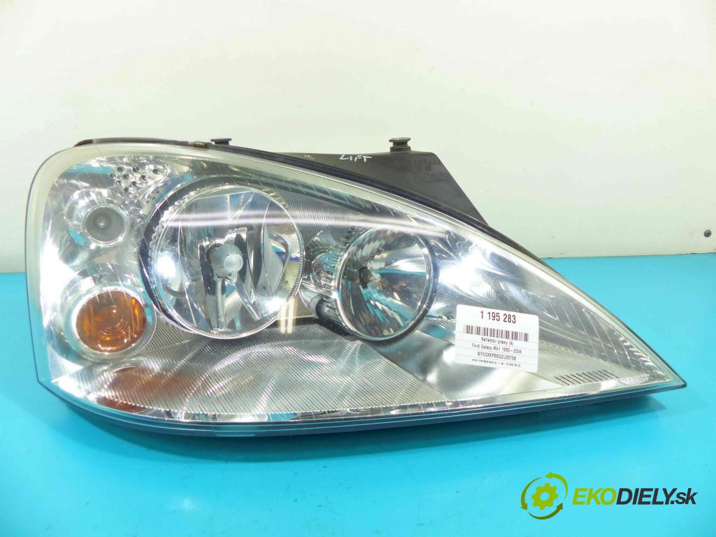 Ford Galaxy Mk1 1995-2006 1.9 tdi 116 HP manual 85 kW 1896 cm3 5- Reflektor: pravý 1M211100AA (Pravé)