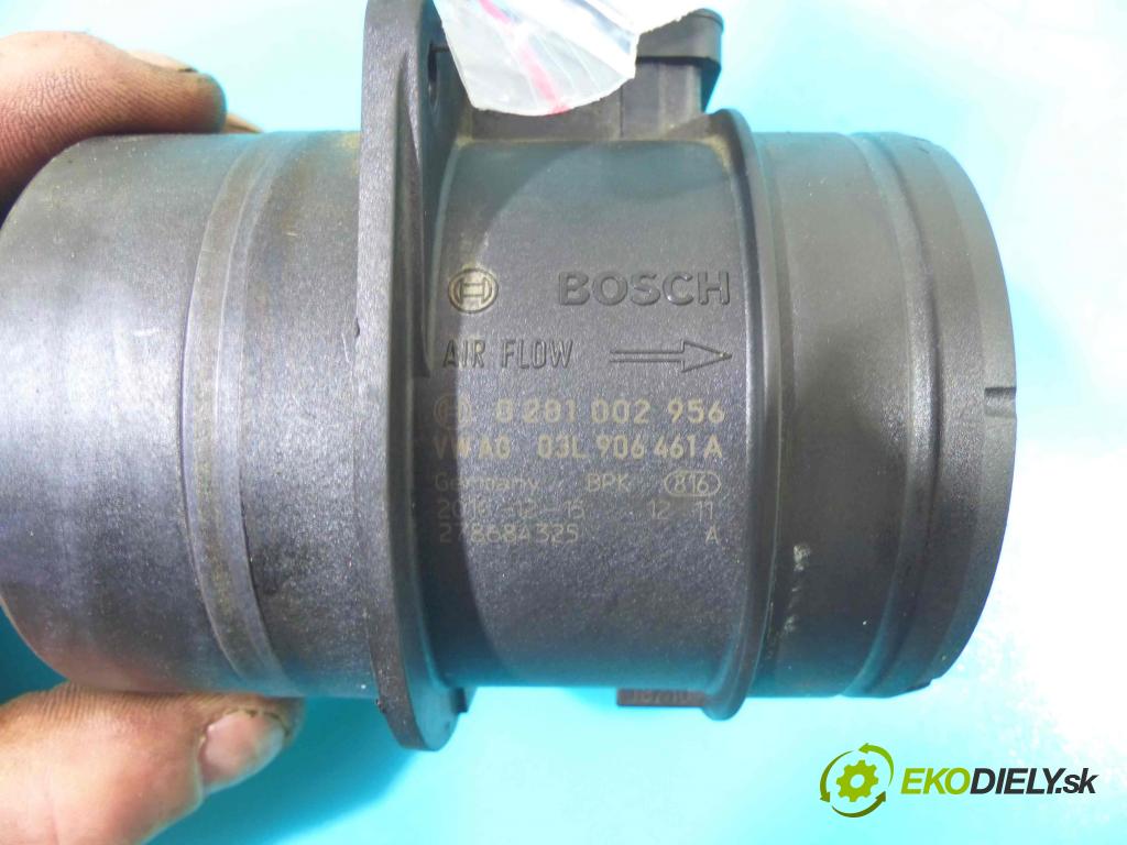 Vw Passat B7 2010-2014 2.0 tdi 140 HP automatic 103 kW 1968 cm3 5- průtokoměr: 0281002956 (Váhy vzduchu)