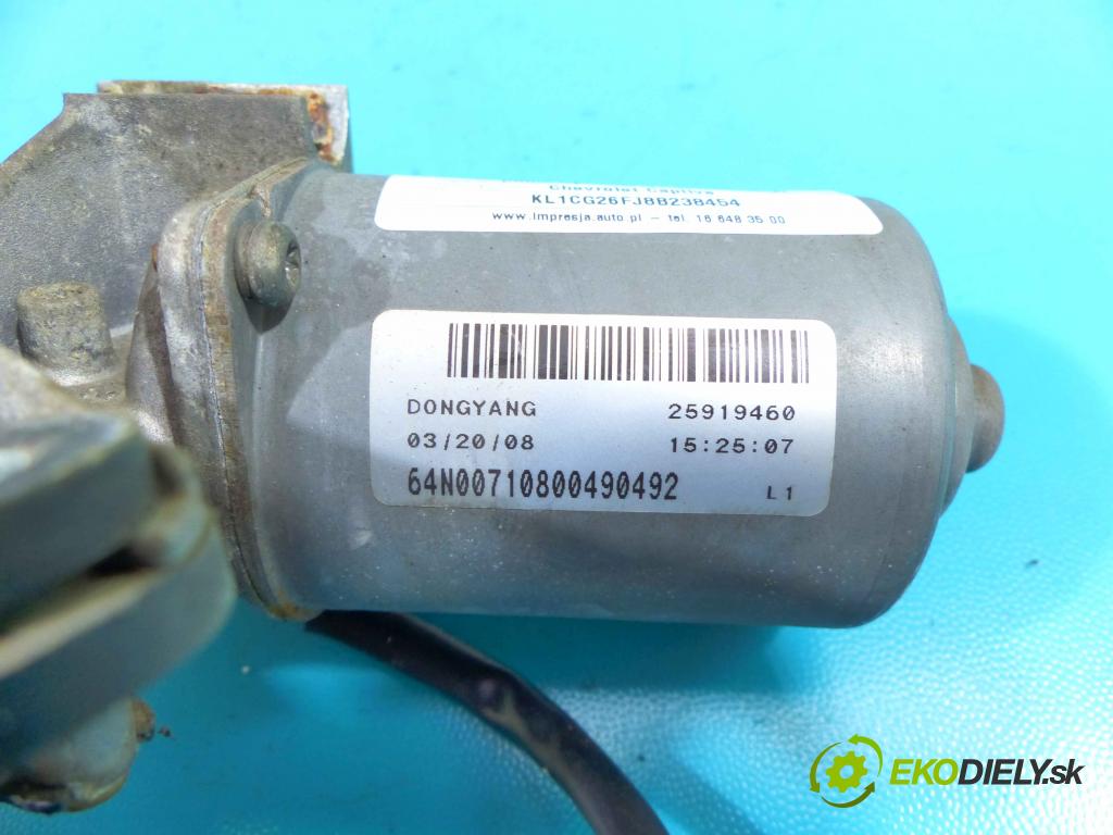 Chevrolet Captiva 2.4 16v 136 HP manual 100 kW 2405 cm3 5- motor stieračov predné 25919460