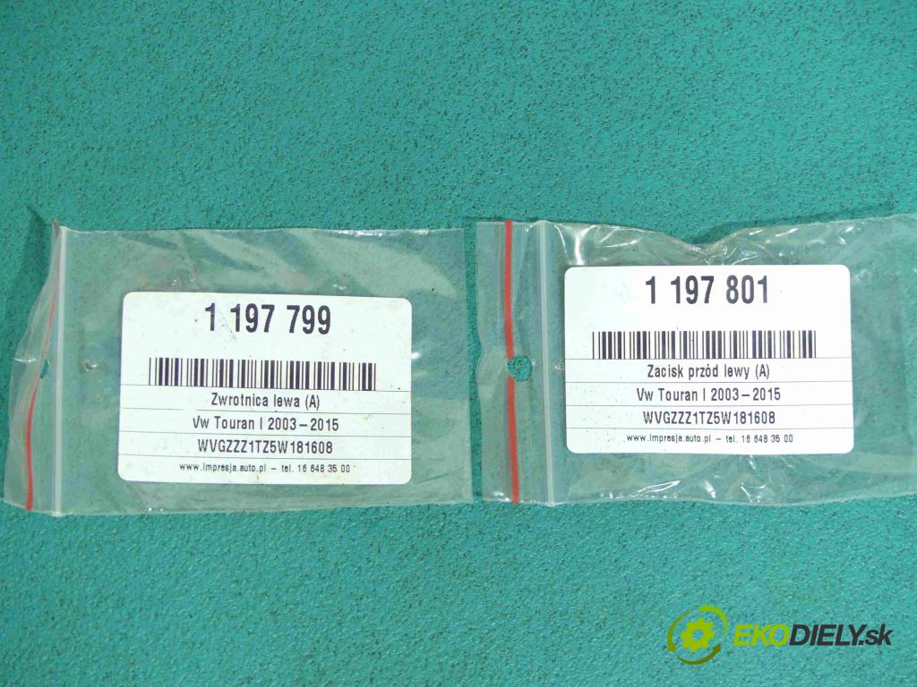 Vw Touran I 2003-2015 1.6 FSI 105 HP manual 77 kW 1600 cm3 5- náboj ľavé  (Náboje)