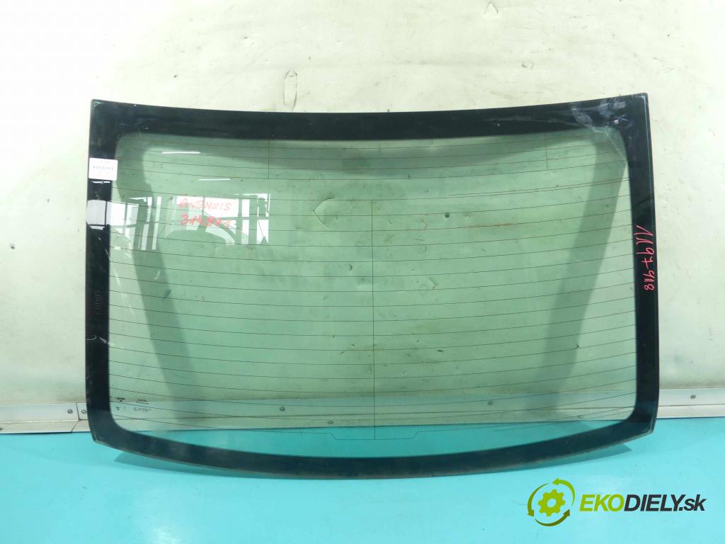 Toyota Avensis III T27 2009-2018 2.0 D4D 126 hp manual 93 kW 1998 cm3 4- sklo zadní  (Okna zadní)