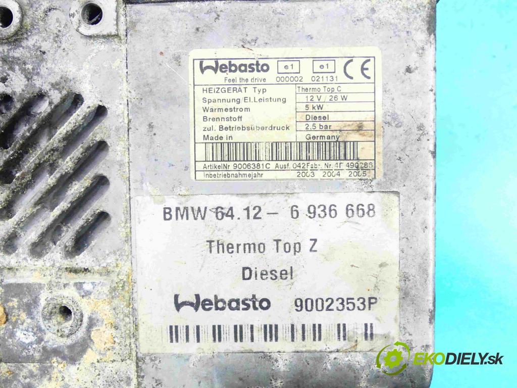 Bmw 7 E65 2001-2008 3.0d 218 HP automatic 160 kW 2993 cm3 4- Webasto 6936668 (Webasto)