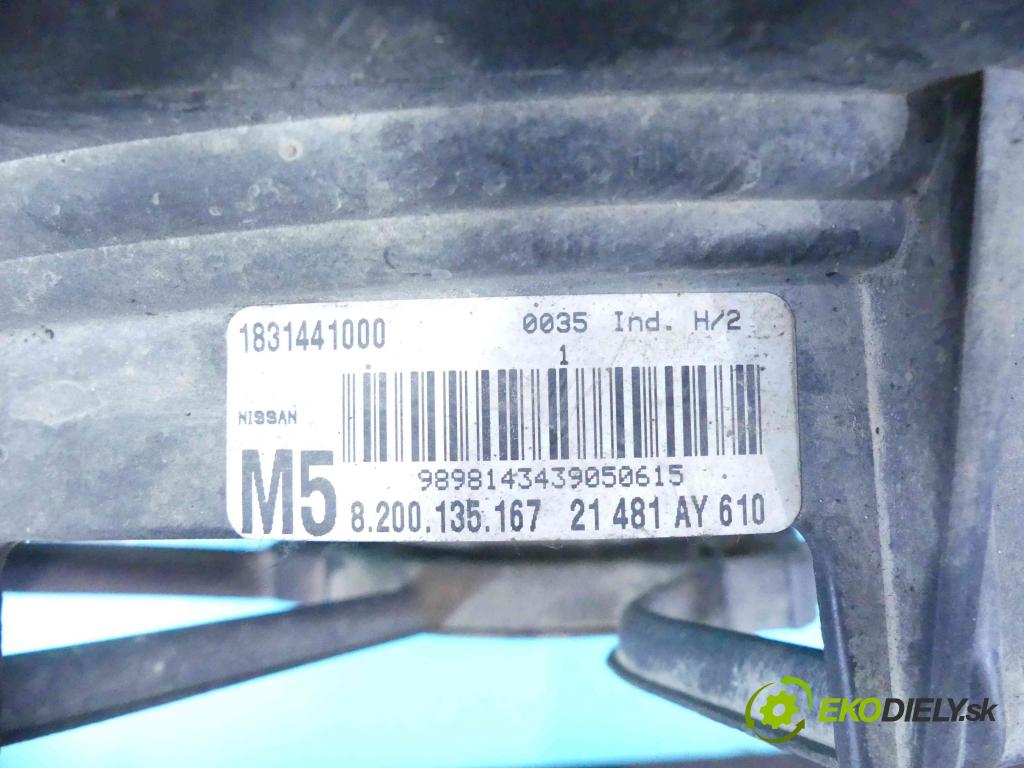 Nissan Micra K12 2003-2010 1.6 16v 110 HP manual 81 kW 1598 cm3 3- Ventilátor chladiča