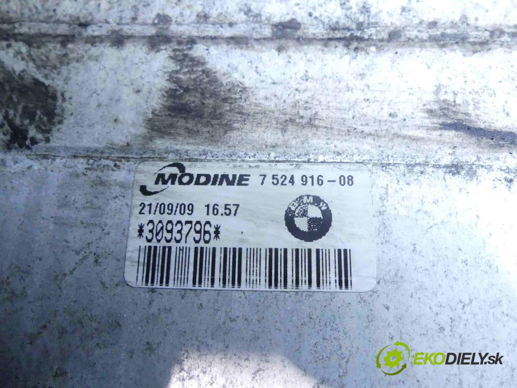 Bmw 1 E87 2004-2011 2.0d 116 hp manual 85 kW 1995 cm3 5- Intercooler 7524916 (Chladiče nasávaného vzduchu (intercoolery))