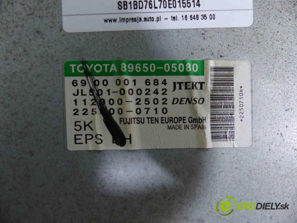 Toyota Avensis III T27 2009-2018 2.0 D4D 126 hp manual 93 kW 1998 cm3 4- modul řídící jednotka 89650-05080 (Ostatní)