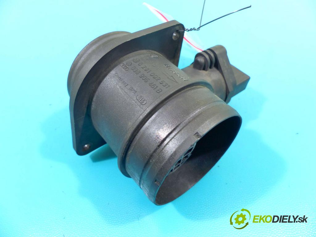 Seat Toledo III 2004-2009 1.9 tdi 105 HP manual 77 kW 1896 cm3 5- průtokoměr: 0281002531 (Váhy vzduchu)