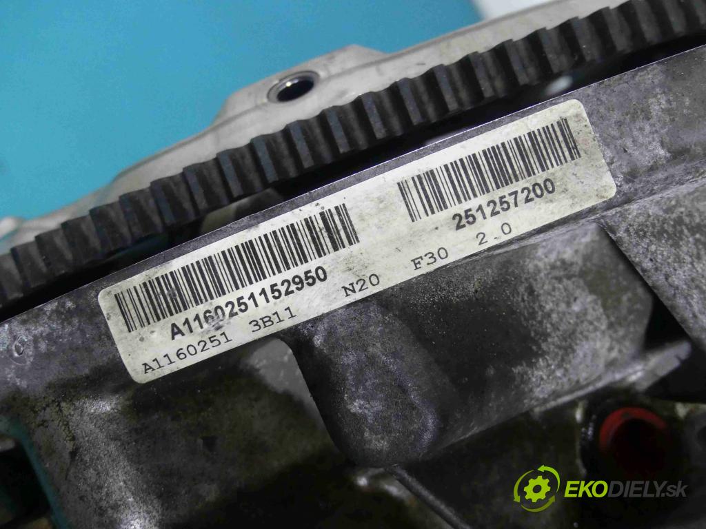 Bmw 3 F30 2011-2018 2.0 16v 184 hp automatic 135 kW 1997 cm3 4- motor benzín N20
