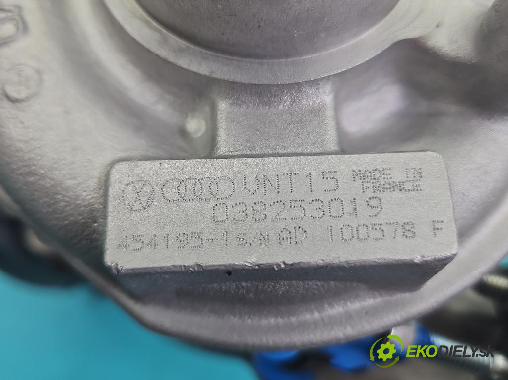 Audi A3 8L 1996-2003 1.9 tdi 110 hp manual 81 kW 1896 cm3 3- Turbodmychadlo repasováno 454195-1